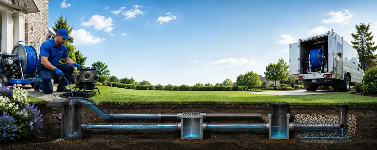 Outdoor drain cleaning information for Wakonda, SD